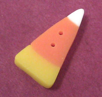 Small Candy Corn Button / 12-2074.