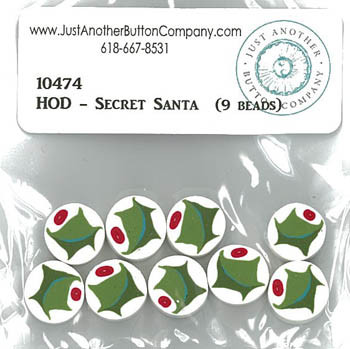 Secret Santa 9 Holly Beads (HOD) 10474.G / 20-1712.