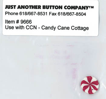Santa's Village 8-Candy Cane Cottage Buttons (9666.G) / 13-1972.