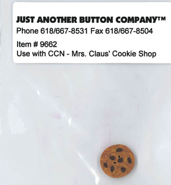 Santa's Village 4 Button-Mrs Claus Cookie Shop / 13-1233.