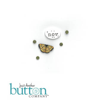 November Button (Square.Ology) / 17-1087.