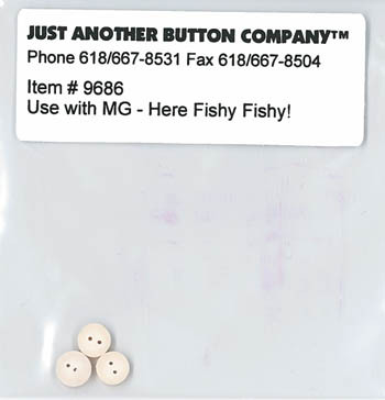 Here Fishy Fishy Button Pack (9686.G) / 13-1118.