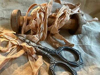Southern Pecan 1/2 Crinkle Ribbon (3yds) / D-252.