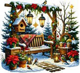 Winter In The Garden Magnet / 25-1518.