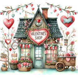 Valentine's Shop Magnet / 25-1650.