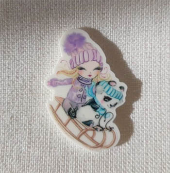 Tobogganing Magnet / 20-1107.