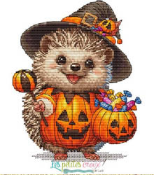 Hedgehog Halloween Magnet / 24-2720.