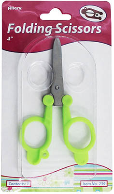 Folding Scissors Green 4" (Item 239) / 23-3206.