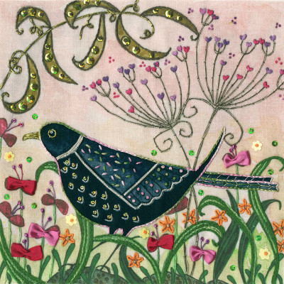 Blackbird - Flights of Fancy Collection by Linda Hoskin 
 - Embroidery / BTELH1