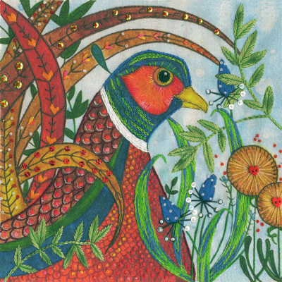 Pheasant - Flights of Fancy Collection by Linda Hoskin 
 - Embroidery / BTELH2