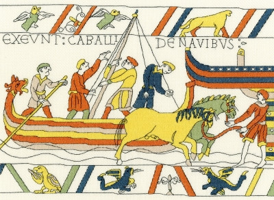 The Normans' Landing - 
 Bayeux Tapestry / BTXBT4