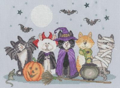 Fiendish Felines - 
 Halloween Collection - 
 by Kate Garrett / BTXKTB19