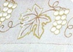 Gray Grape Vine Tablecloth / 7765618R WI