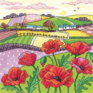 Poppy Landscape - The Karen Carter Collection / HCK1475A