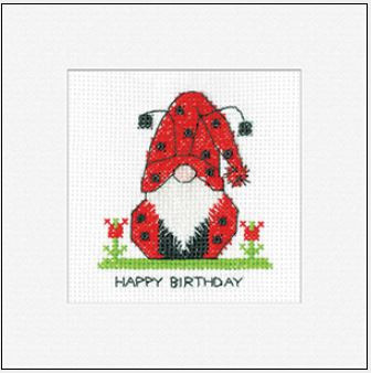 Gonk - Birthday Ladybird (pk of 3) - Gonk Greeting Cards 
 by Kirsten Roche / HCK1775A