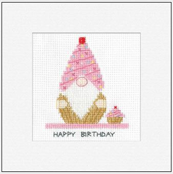 Gonk - Birthday Cupcake (pk of 3) - Gonk Greeting Cards 
 by Kirsten Roche / HCK1776A