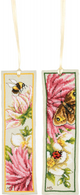 Pink Silk Dahlia - Bookmark set of 2 
 by Marjolein Bastin / PN221308