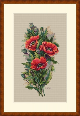 Vintage Poppies - B / MK81B