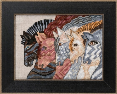 Moroccan Mares (2017) - 
 Horses Collection (Linen) / LB301712