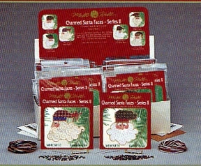 Kit Display - Santa's Face Charmed Ornament Kits 2004 / MHCSFD2