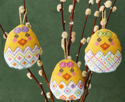 Decoration Egg - Set of 3 / 013445 WI