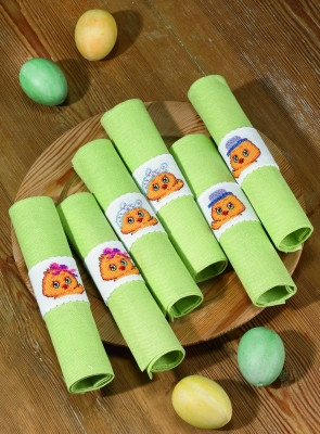 Chicken Napkin Rings (3 x2 designs) / 026547 WI