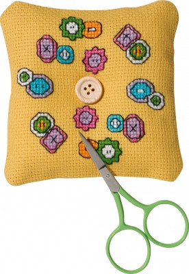 Buttons Needlepillow / 030324 WI