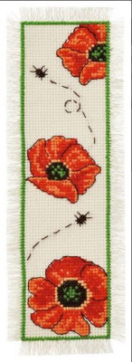 Poppies Bookmark / 052391 WI
