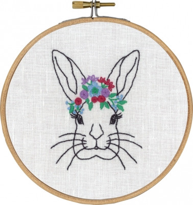 Rabbit with Flowers / 127705 WI