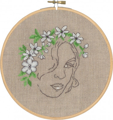 Girl With Flowers / 135453 WI