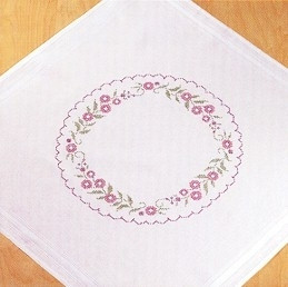 Floral Ring Table Cloth / 271683R WI