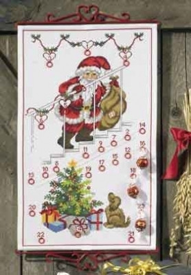 Santa on Steps Advent Calendar / 341231 WI