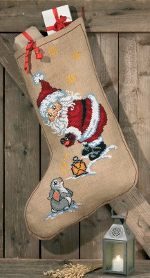 Elf & Rabbit Stocking / 416206 WI