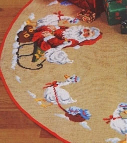 Tree Skirt - Santa And Geese / 450290 WI