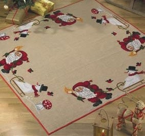 Elf and Snowman Tree Skirt / 452219 WI