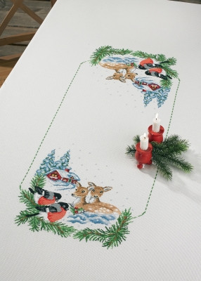Deer in Snow Table Cloth / 586291 WI