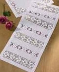 White table runner / 637847 WI