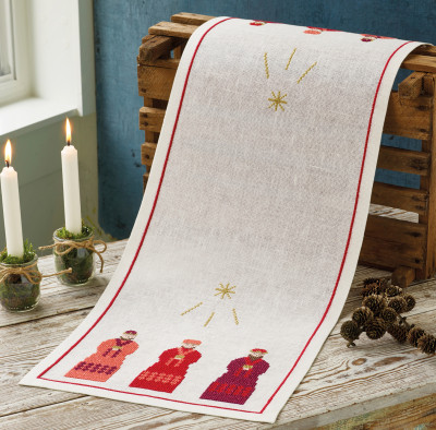 The 3 Wisemen Red Table Runner / 684519 WI