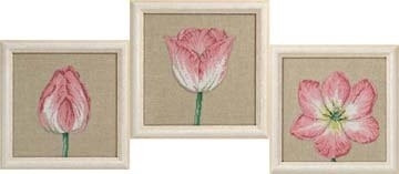 Three Pink Flowers (3 Designs) / 703360 WI