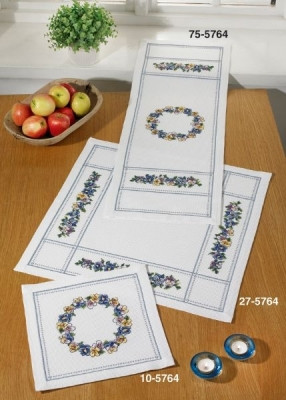 Violets Table Runner (top) / 755764 WI