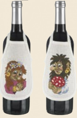 Rudolf Bottle Aprons (Set of 2) / 785563 WI