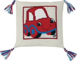 Red Car Pillow / 834195 WI