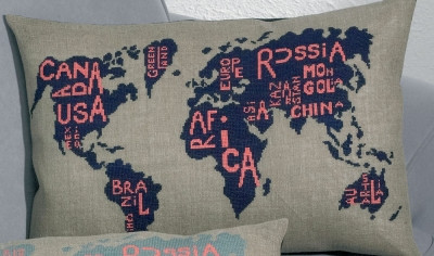World Map 

 Pillow / 834338 WI