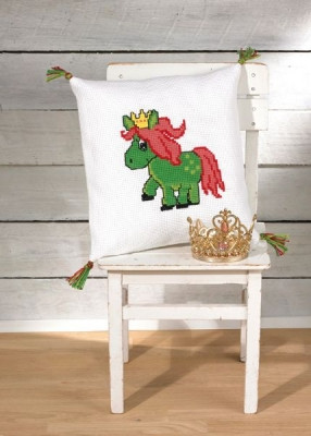 Green Horse Pillow / 836372 WI