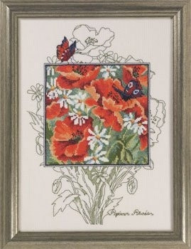 Poppies with Butterfly / 905362 WI