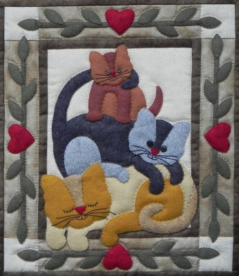 Cat Stack - Wall Quilt / RGK0712