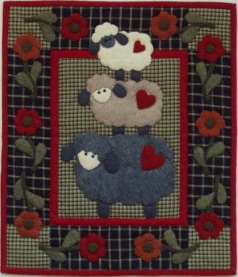 Wooly Sheep - Wall Quilt / RGK1006