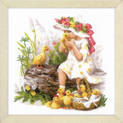 Girl With Ducklings / RL1781