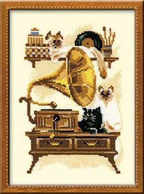 Cat with Gramaphone / RL859