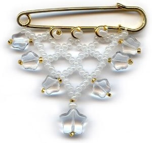 Star Pin - Pearl Clear Stars / RD3